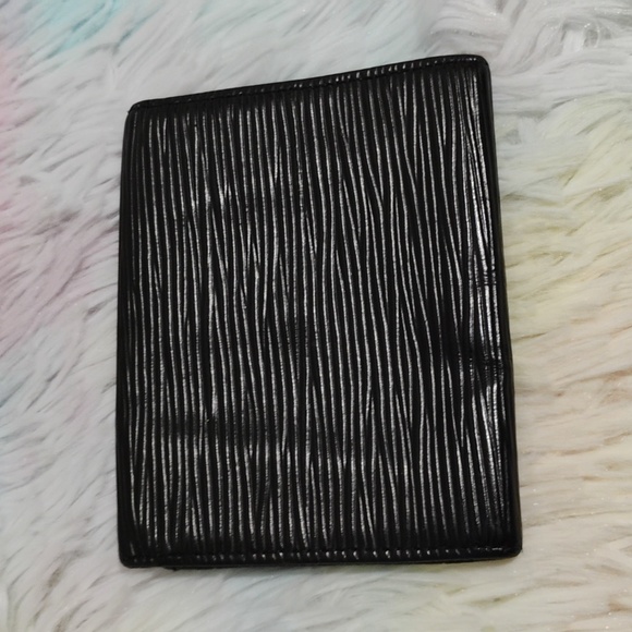 SALE! Authentic Louis Vuitton Black Epi Coin & Card Purse Vintage Wallet Unisex - Picture 11 of 13
